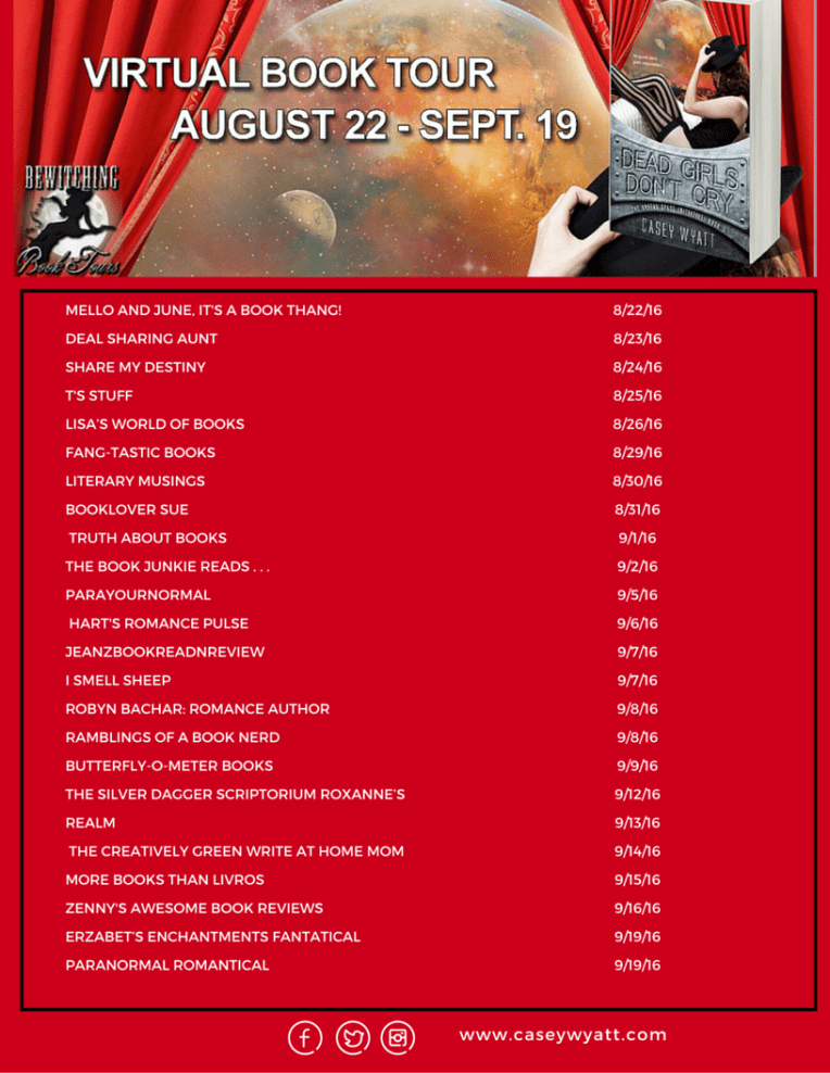 Virtual Book Tour Schedule